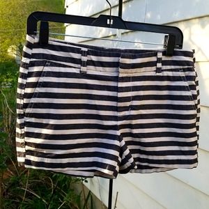 Khakis by GAP the 3" Short - Breton Stripe blue + white sz 2 / XS